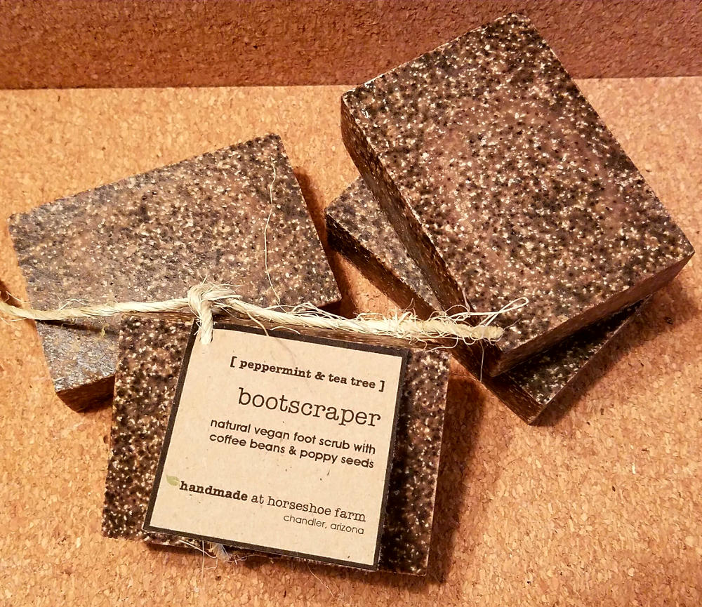 bootscraper | natural vegan foot scrub soap